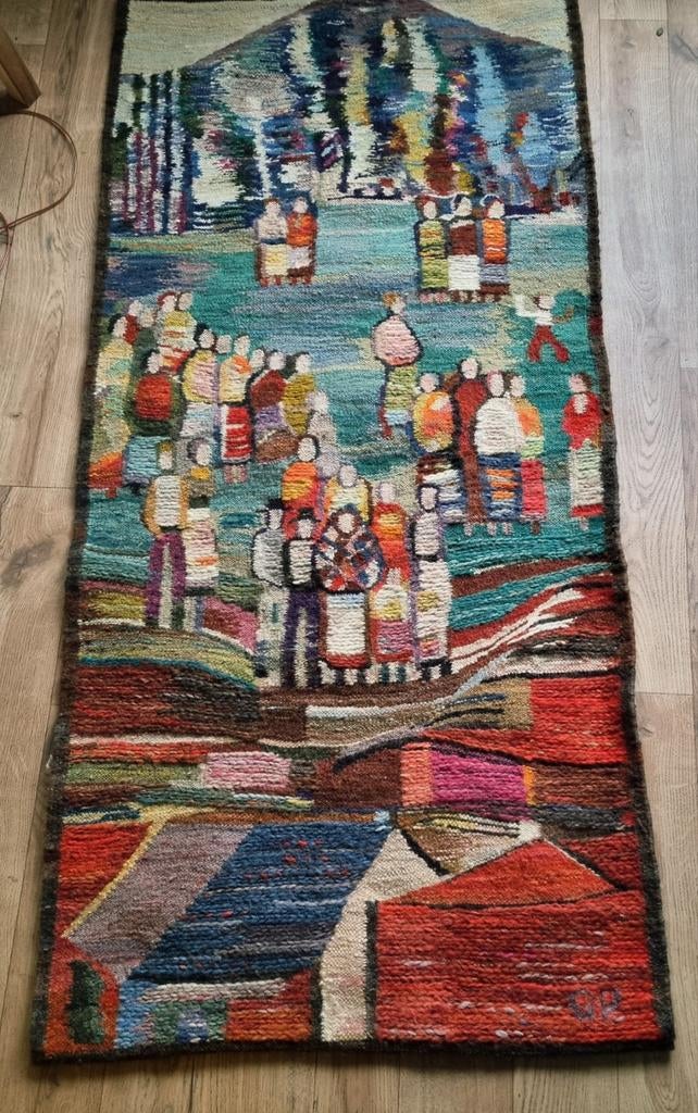 Handgeweven vintage Pools gobelin kleed, Ophalen