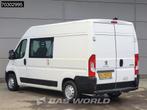 Peugeot Boxer 110pk Dubbel Cabine L2H2 Trekhaak Airco Cruise, Stof, Gebruikt, Euro 6, 4 cilinders