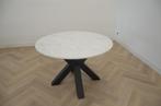 Ronde marmeren tafel 120 cm - wit, Nieuw, Overige materialen, Rond, Ophalen of Verzenden