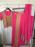 Roze Lehenga Sari bollywood, Kleding | Dames, Ophalen of Verzenden, Zo goed als nieuw, Maat 36 (S), Roze