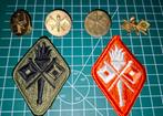 Deels WWII - US Signal Corps - Insignia Set, Verzenden, Landmacht, Amerika, Embleem of Badge