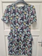 H&M Jurk met Bloemen Korte mouwen Maat 36 Rits achterzijde, H&M, Overige kleuren, Ophalen of Verzenden, Zo goed als nieuw