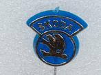 SP2194 Speldje Skoda blauw, Verzamelen, Speldjes, Pins en Buttons, Ophalen of Verzenden, Gebruikt, Overige onderwerpen