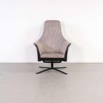 2x Montis Marvin Relaxfauteuil Grijs Stof + Zwart Leer, Niet ingevuld, Metaal, Gebruikt, Niet ingevuld