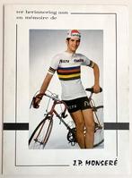 Wielrennen Herinnering aan J.P. MONSERÉ  - 21x28 cm, Ophalen of Verzenden, Overige typen