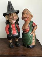 Vintage oud houten sprookjesfiguren decoratief, Verzamelen, Poppen, Gebruikt, Ophalen of Verzenden, Pop