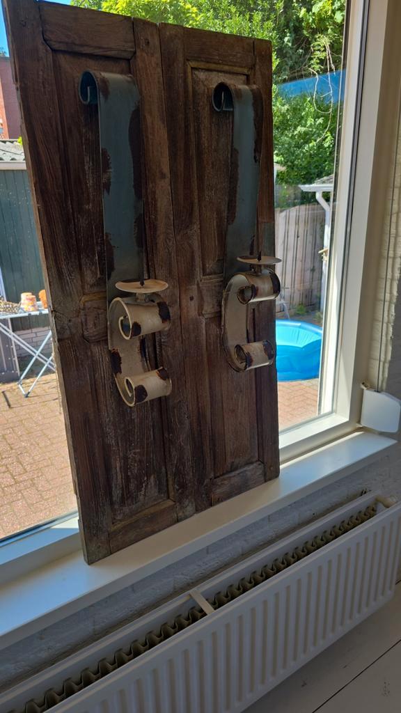 Franse Luiken met Kandelaars, Huis en Inrichting, Woonaccessoires | Kandelaars en Kaarsen, Ophalen of Verzenden
