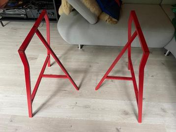 IKEA lerberg schragen / poten - rood