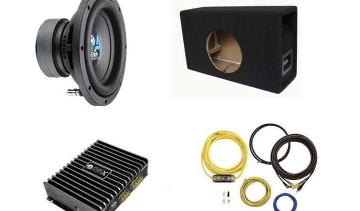 Subwooferset Bassface pack 10 200 watt RMS, Auto diversen, Autospeakers, Nieuw, Ophalen of Verzenden