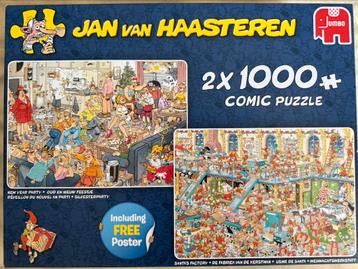 Jan van Haasteren 2 in 1 “Oud en Nieuw Feestje/Fabriek Kerst beschikbaar voor biedingen