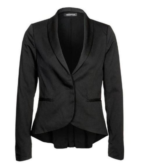 Denham getailleerd zijden jasje, maat XS origineel, Kleding | Dames, Jasjes, Kostuums en Pakken, Zo goed als nieuw, Jasje, Maat 34 (XS) of kleiner
