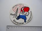 sticker oud Radio Silverstar hertogenbosch piraat piraten ze, Ophalen of Verzenden, Zo goed als nieuw, Bedrijf of Vereniging