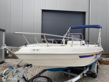 Aquamar Samoa 19FT /580x225/ 90 pk Motor /Ruime console boot beschikbaar voor biedingen