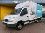 Iveco Daily 35C13 3-ZITS BAKWAGEN + LAADKLEP EURO-5, Stof, Gebruikt, Iveco, Wit
