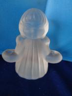 meisje als kaars houder van pers glas, Antiek en Kunst, Ophalen of Verzenden