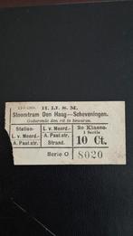 Tramkaartje H.IJ.S.M den Haag, Ophalen of Verzenden, Gebruikt, Tram, Overige typen