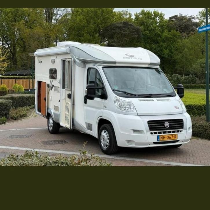 Giottiline Therry T31 2x airco. 800kg laden 2010, Caravans en Kamperen, Campers, Particulier, Half-integraal, Knaus, Ophalen