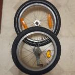 Set 16 inch wielen Met Binnen En Buitenband, Ophalen of Verzenden, Gebruikt, 16 tot 20 inch