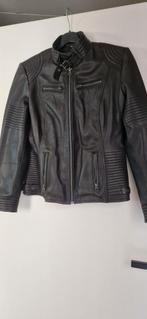 Zwarte leren jas met skull details, Kleding | Dames, Maat 38/40 (M), Zwart, Ophalen of Verzenden, Onbekend