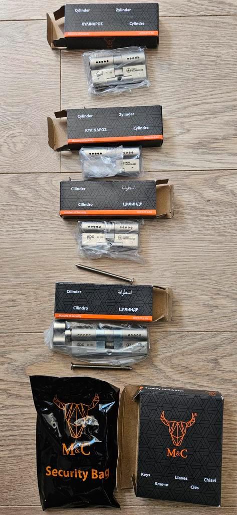 4x M&C condor cilinderslot SKG3 cilinder sloten SKG*** slot, Doe-het-zelf en Verbouw, Hang- en Sluitwerk, Nieuw, Slot, Koper of Messing