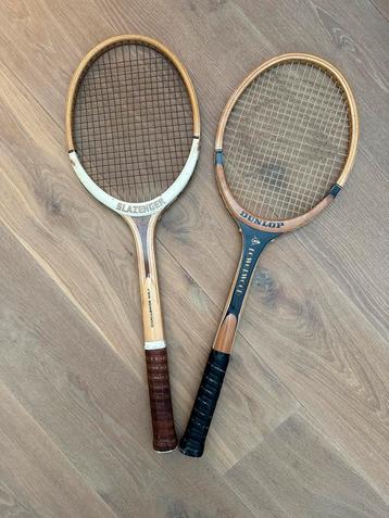 Vintage Dunlop & Slazenger Tennisracket beschikbaar voor biedingen