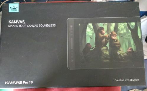 Huion Kamvas pro 16 tekentablet, Computers en Software, Tekentablets, Zo goed als nieuw, Ophalen