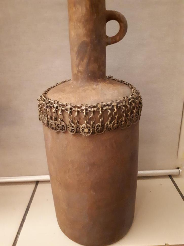 Kruikketting sobere ketting totaal 47 cm lang, Huis en Inrichting, Woonaccessoires | Vazen, Gebruikt, Geel, Minder dan 50 cm, Overige materialen