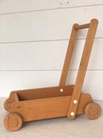 Houten loopwagen | Blokken wagen, Kinderen en Baby's, Speelgoed | Houten speelgoed, Verzenden, Zo goed als nieuw, Duw- of Trekspeelgoed