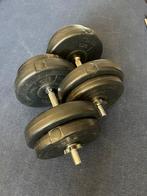 2 X 17 kg verstelbare dumbells in goede staat, Ophalen, Zo goed als nieuw, Dumbbell