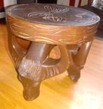 Handgemaakte, antieke waterbuffel tafel/kruk/kunst, Antiek en Kunst, Antiek | Meubels | Tafels, Ophalen of Verzenden