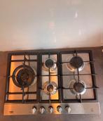 5 pits kookplaat met wokbrander, Ophalen, Zo goed als nieuw, Inbouw, Gas