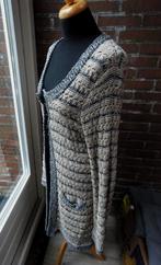 Beige zwart met zilver draad Mart Visser lang vest Maat L, Kleding | Dames, Beige, Maat 42/44 (L), Gedragen, Mart Visser