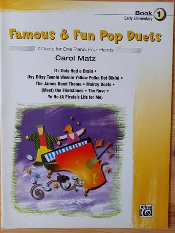 Famous & Fun Pop Duets book 1 (early elementary) - Carol Mat beschikbaar voor biedingen