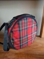 Ronde Tas met Schotse Ruit, Ophalen of Verzenden, Gebruikt, Rood, Handtas