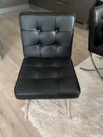 Berlin Barcelona Chair zwarte RVS eetkamerstoelen, Huis en Inrichting, Stoelen, Ophalen, Overige materialen, Zwart, Nieuw
