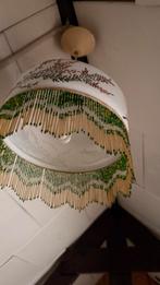 Antieke Hanglamp met Kralen, Ophalen of Verzenden, Gebruikt, Glas, Minder dan 50 cm