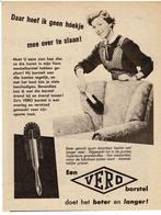 Daar geen hoekje meer over te slaan VERO BORSTELWAREN 1958, Verzenden, Zo goed als nieuw, Overige typen