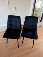 2 Zwarte Stoelen - Stijlvol en Comfortabel, Ophalen, Gebruikt, Twee, Zwart