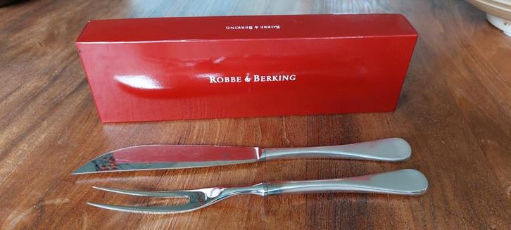 Robbe & Berking Vleesvork en Mes Set, Antiek en Kunst, Antiek | Bestek, Ophalen of Verzenden
