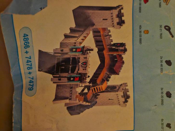 Oud Playmobile Kasteel met veel accessoires, Kinderen en Baby's, Speelgoed | Playmobil, Gebruikt, Complete set, Ophalen