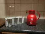 Thermoskan + 6 glazen, Ophalen, Nieuw