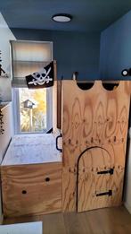 Uniek speelhuis / schip / kasteel, hout, zelf gemaakt., Ophalen, Zo goed als nieuw, Hout