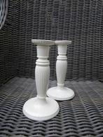Wedgwood EDME 2 hoge kandelaars, Ophalen of Verzenden, Zo goed als nieuw, Crème