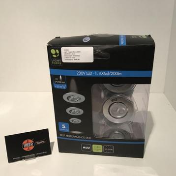 Light Topps Ultima S200 LED RVS 3 stuks Inbouwspot beschikbaar voor biedingen