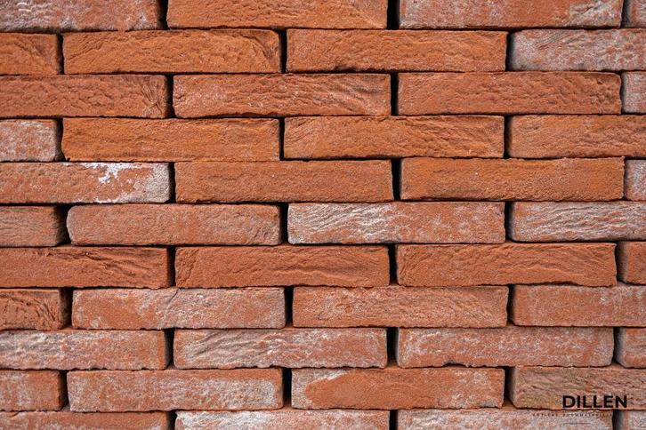 Verouderde rode oranje vechtformaat stenen 21x4 4.400 stuks, Doe-het-zelf en Verbouw, Metselstenen, Bakstenen, Verzenden