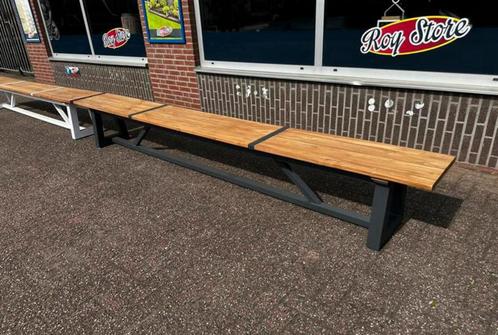 SUNS Ovada XL tuinbank 340cm   antaciet, Tuin en Terras, Tuinbanken, Nieuw, Aluminium, Ophalen