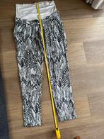 Soepele, zwart/wit, dunne zwangerschapsbroek Prénatal mt M, Maat 38/40 (M), Prénatal, Wit, Ophalen of Verzenden