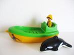 playmobil 1-2-3- bootje met walvis 6739, Ophalen of Verzenden, Gebruikt, Complete set