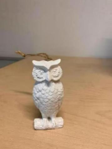 NIEUW! Kerstdecoratie uil wit 10 cm hoog, gaan per 6 € 4,99 beschikbaar voor biedingen
