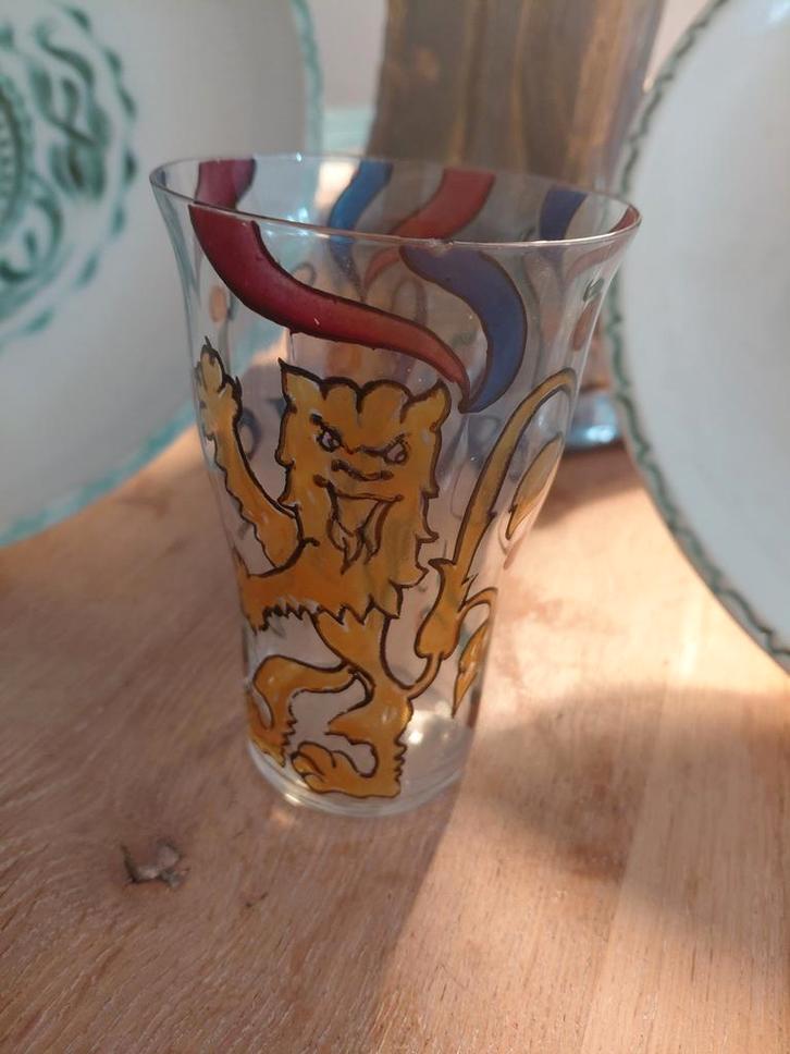 Zeldzaam Leerdam Glas - Cris Agterberg Emaille, Antiek en Kunst, Antiek | Glas en Kristal, Ophalen of Verzenden